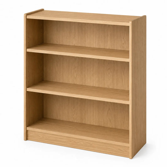 Holz Bücherregal Eiche Dekor 3 Ebenen 80x30x100 cm