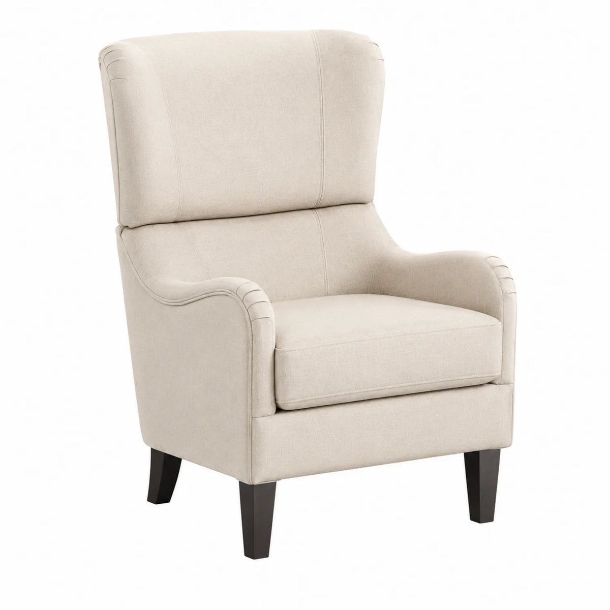 Sessel aus Stoff Beige 120x75x85cm